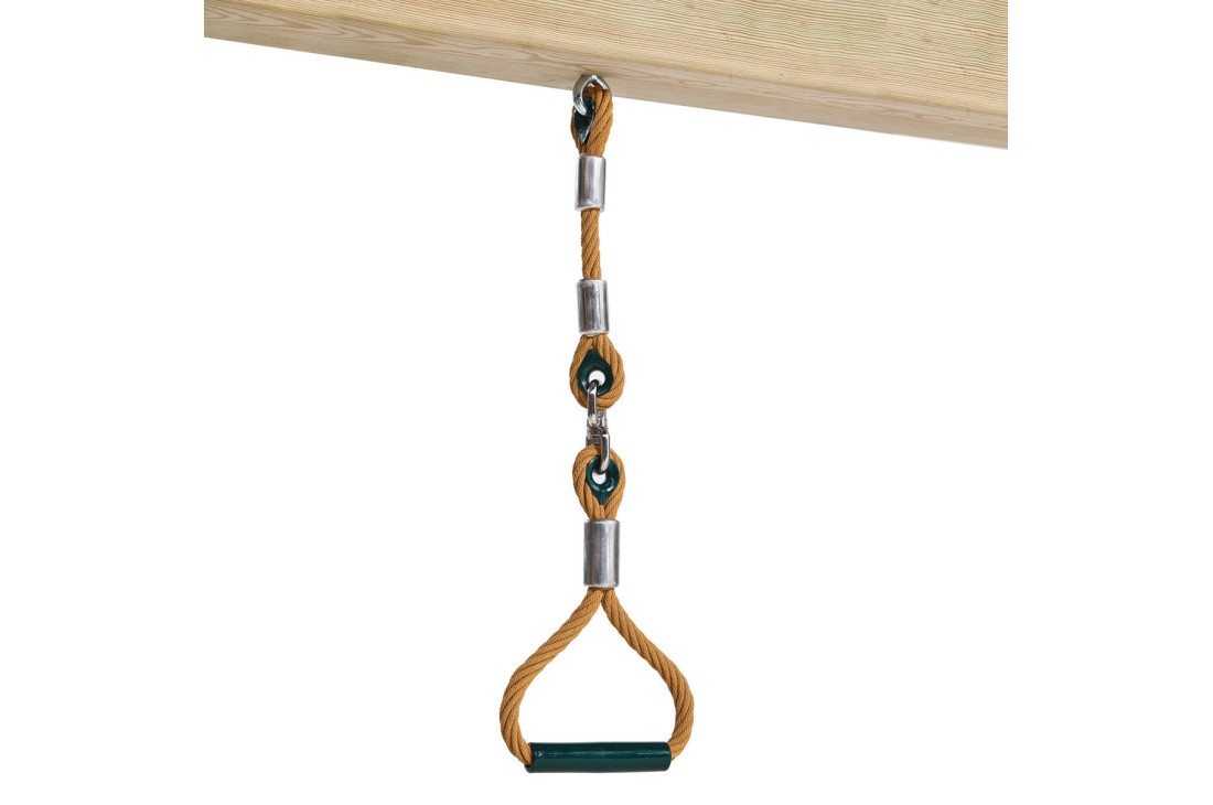 Commercial climbing armed rope twirl handle